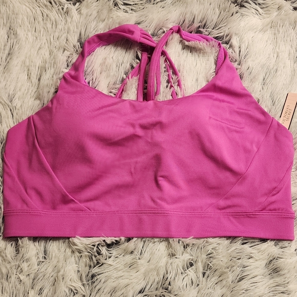 Victoria's Secret Strappy Back Sports Bra Sz XXL NWT Pink - Picture 1 of 5